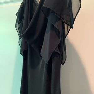 Black formal dress, size 14 but fits like a 10-12. S. L. Fashions